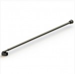 Wall To Glass Support Bar Matte Black
